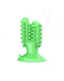 Green - Dog toothbrush...