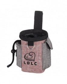 Pink - Dog Snack Bag Linen...