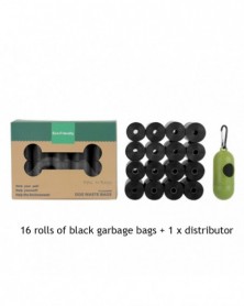 16 Black-Pet Dog Garbage...