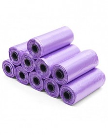 1Roll-Purple-Dog Poop Bag...