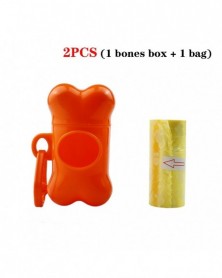 2pcs Orange-Pet Waste Bag...