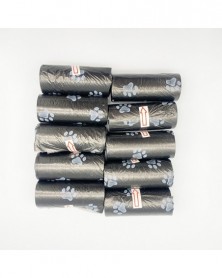 10 Roll Black-Pet Waste Bag...