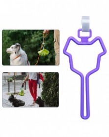 Purple-Hands Free Dog Poop...