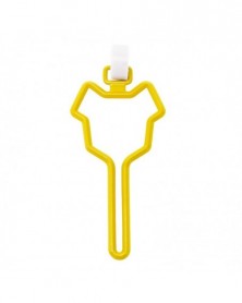 Yellow-Dog Poop Bag Holder...