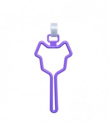 Purple-Dog poop bags clip...