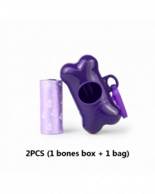 purple-Bone Shaped Poop Bag...