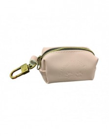 pink-Dog Poop Bag Leather...