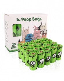 20 Rolls-Green-Pet Dog Poop...