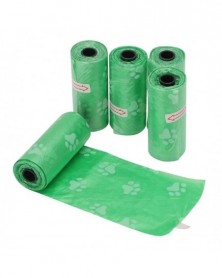 Green-5Rolls/Pack Dog Poop...