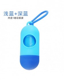 light blue-Pet toilet bag...