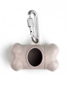 Grey-Pet Dog Poop Bag Bone...