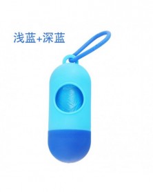 blue poop bag-Portable pet...