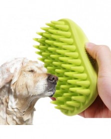 Green-Pet Bath Silicone Dog...