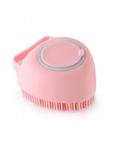 Pink-Cat Dog Shampoo Brush...