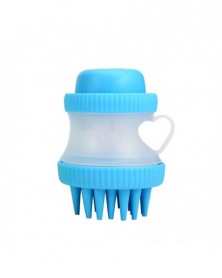 blue Bath brush-Pet dog...