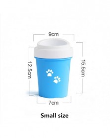 Blue small-Portable Dog Paw...