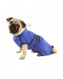 Blue-S size-Pet Bathrobe...