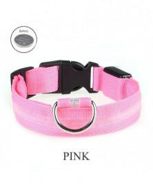 L size-pink-Dog Collar...