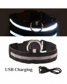 XL(52-60cm)-Black USB-Led...