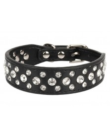 M size-black-Dog Collar PU...