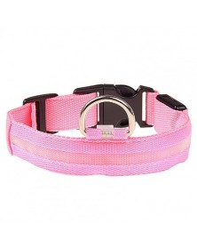 XL size-Pink-Nylon LED Dog...