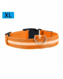 M size-Orange-Dog Collar...