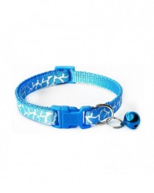 4 Blue-Colored Cat Collar...