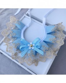 L size-Blue-Pet Collar Lace...