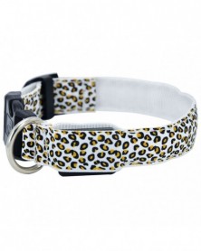 L size-White-LED Dog Collar...