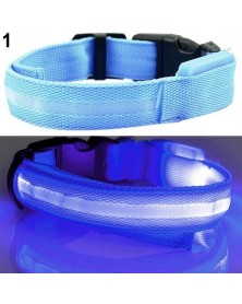 L size-Blue-Nylon LED Glow...