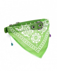 L size-Green-Dog scarf...