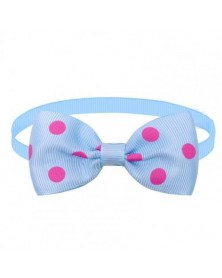 Sky blue-Pet Neck Bow...