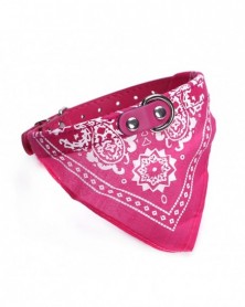 M size-Rose Red-Dog Bandana...