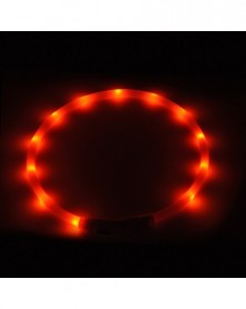 L 70cm-Red-USB LED dog...