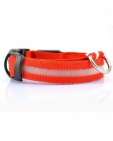 S size-red-Nylon Dog Collar...