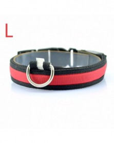 Red L-Nylon Dog Collars...