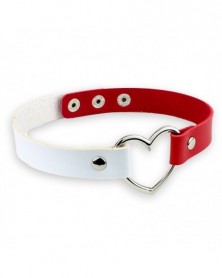 White-red-Fashion Choker...