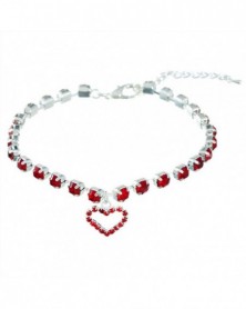 L size-Red-Pet Necklace...