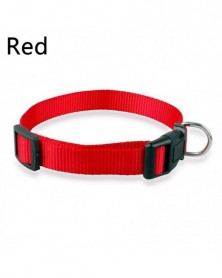 1.0 S-Red-Simple Pet Collar...