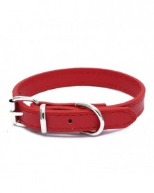 M size-Red-PU Leather Neck...