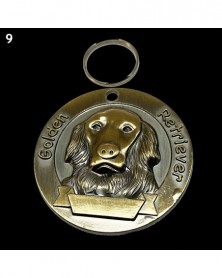 9-Retro Dog ID Tag Ancient...