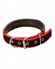 Black-red-Nylon Dog Collar...