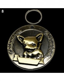 8-Retro Dog ID Tag Ancient...