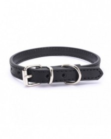 42x1.8CM-Black-Leather Dog...