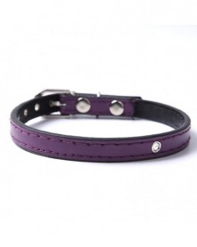 S size-Purple-PU Leather...