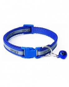 Blue-Dog Collar With Bell...