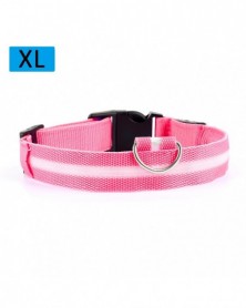 Pink-Nylon Led Dog Collar...