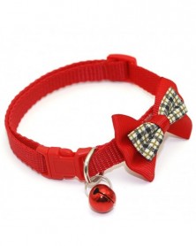 lattice red-Cat Cute Bow...