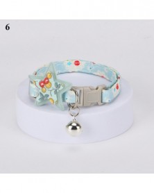 6-Flower Pattern Cat Collar...