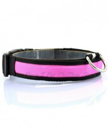 S size-pink-Nylon LED Pet...